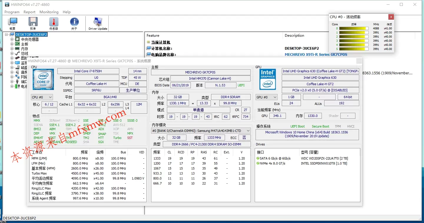 HWiNFO硬件检测工具v8.47.5980绿色版