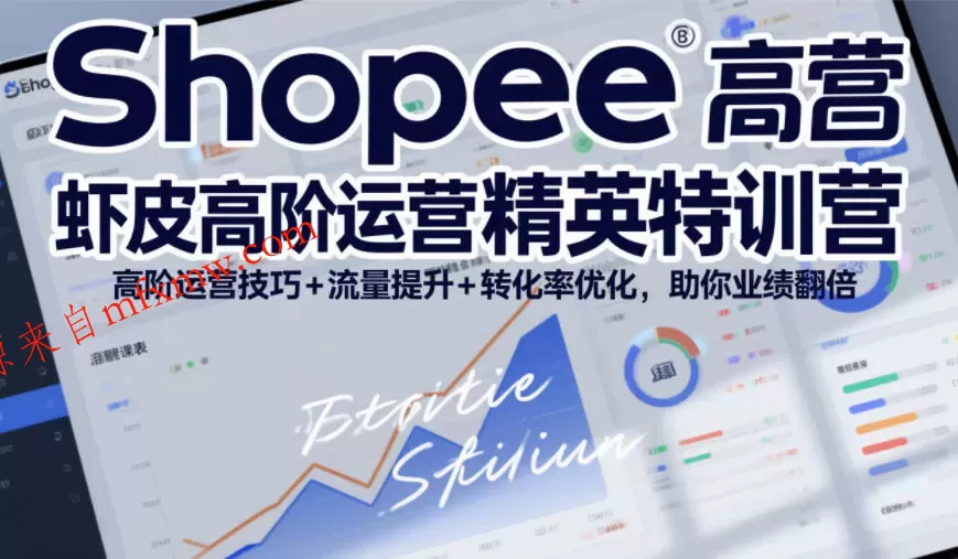 Shopee虾皮高阶运营精英特训营,高阶运营技巧+流量提升+转化率优化,助你业绩翻倍(更新26年7月)