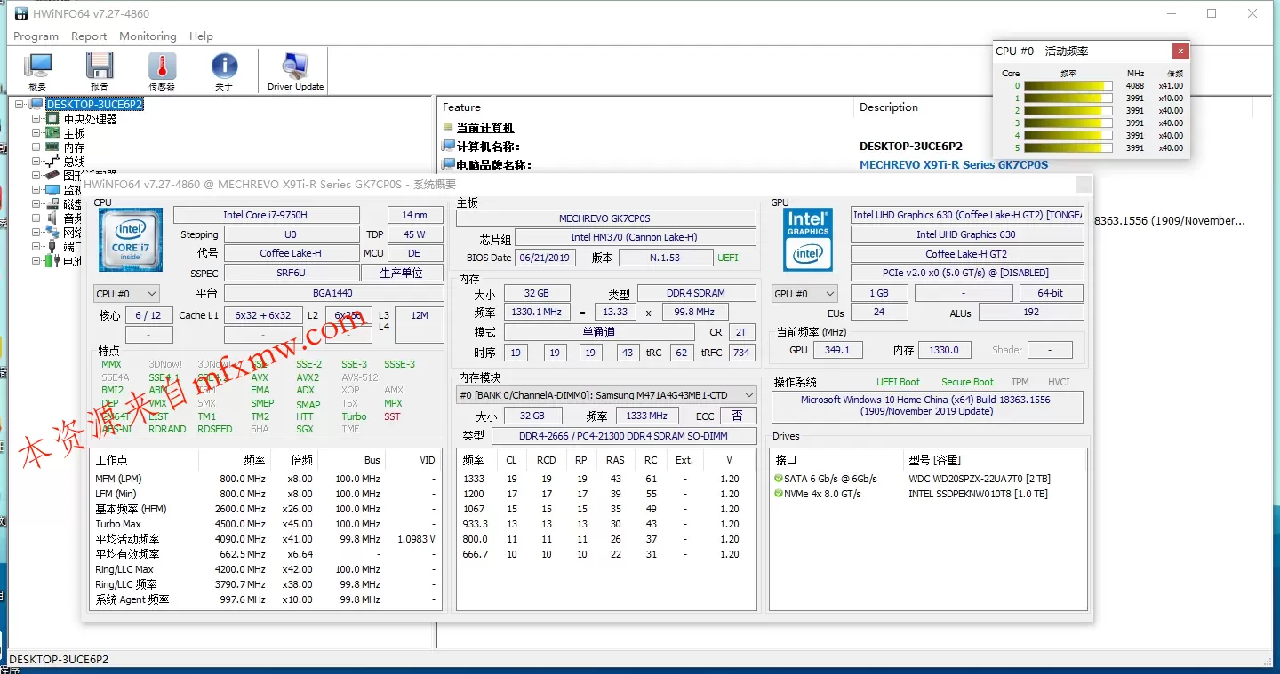 HWiNFO硬件检测工具v8.47.5975绿色版