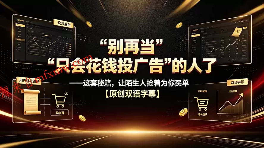 别再当“只会花钱投广告”的人了——这套秘籍,让陌生人抢着为你买单【原创双语字幕】 别再当“只会花钱投广告”的人了——这套秘籍,让陌生人抢着为你买单【原创双语字幕】