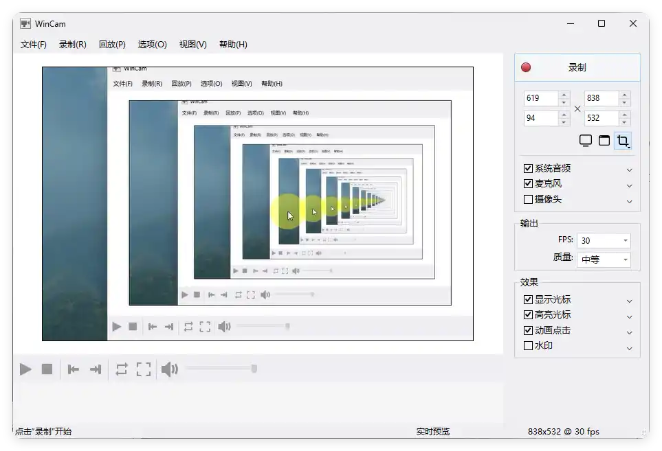 WinCAM屏幕录像v4.1.0.0中文版--第4张图片 WinCAM屏幕录像v4.1.0.0中文版--第4张图片