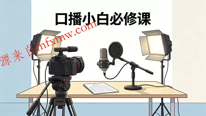 口播小白必修课:录像收音灯光设备+脚本撰写,搭专业级录制场景 口播小白必修课:录像收音灯光设备+脚本撰写,搭专业级录制场景