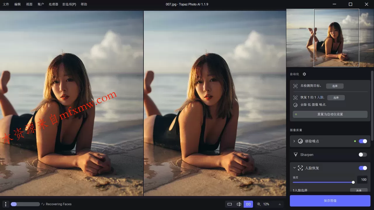 Ai图片降噪Topaz Photo Pro v1.6.1高级版