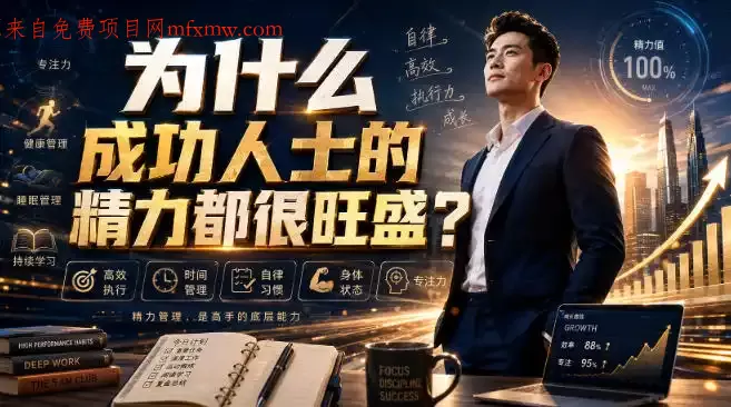 付费文章:为什么成功人士的精力都很旺盛?
