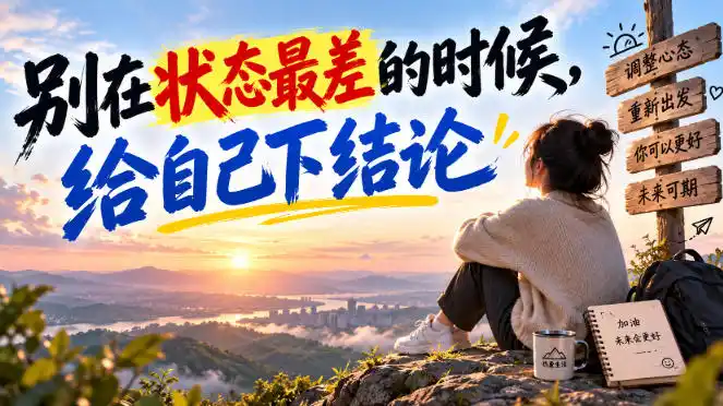 某公众号付费文章:别在状态最差的时候,给自己下结论-免费项目网