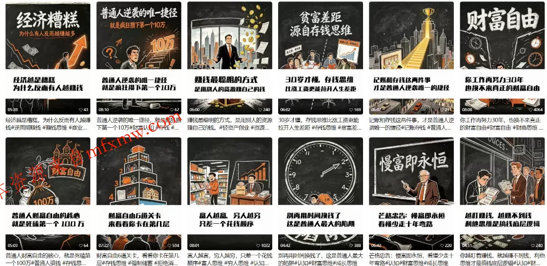 【AI书单】财富书籍图文解读玩法,一键直出,几十条视频,跑出1000单,全流程拆解,新手也可以上手