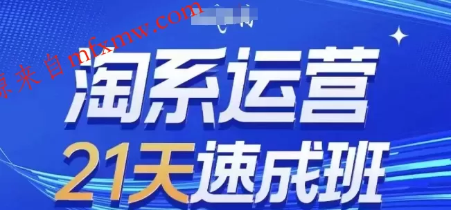 淘系运营21天速成班，0基础轻松搞定淘系运营，不做假把式，快速复制落地(更新26年5月)