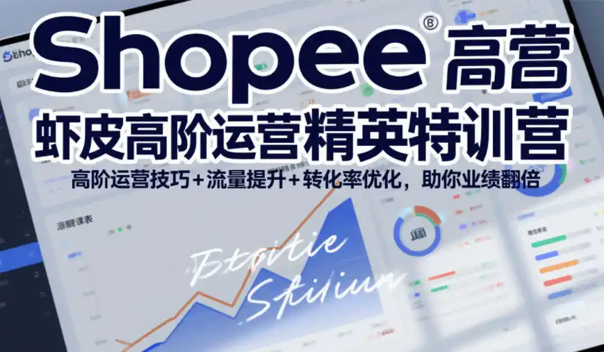 Shopee虾皮高阶运营精英特训营，高阶运营技巧+流量提升+转化率优化，助你业绩翻倍(更新26年9月)-免费项目网