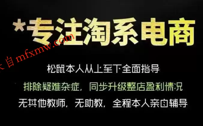 松鼠会电商VIP课程，从基础布局到高阶优化，助你掌握淘宝运营逻辑，提升店铺流量与转化