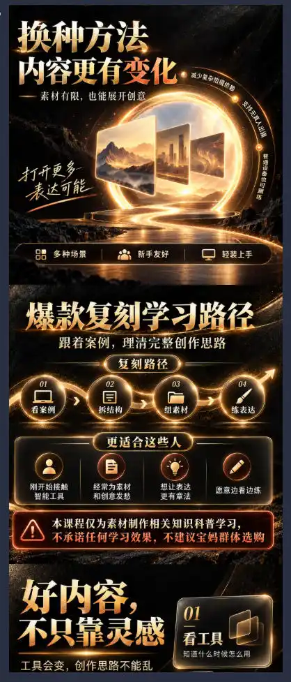 素材制作知识课，爆款复刻Codex短视频自动化，从素材拆解到创意表达，让AI自动“干活”，而不是只会回答问题-免费项目网