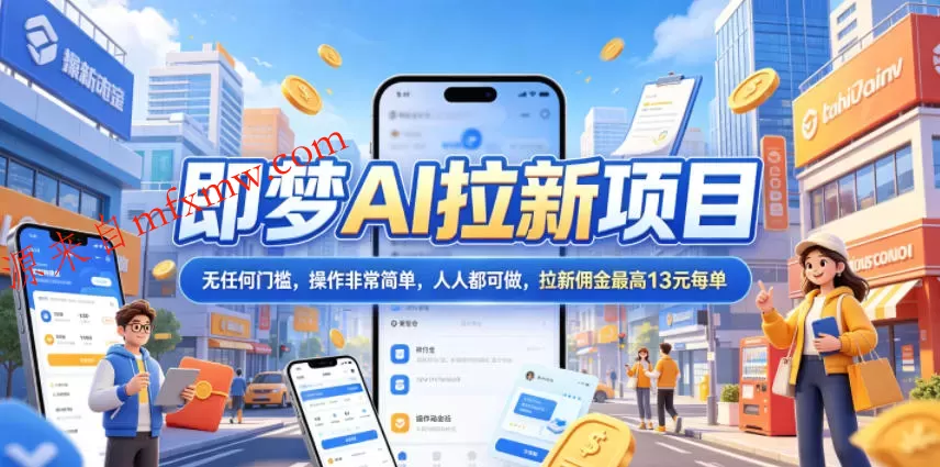 2026年即梦AI拉新项目最新玩法,无任何门槛,操作非常简单,人人都可做,拉新佣金最高13米每单(更新6月24日)