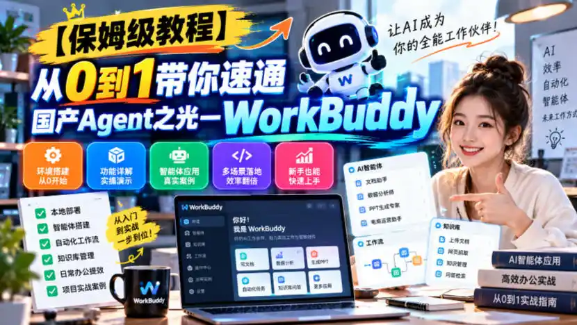 【保姆级教程】从0到1带你速通国产Agent之光—WorkBuddy【文档】-免费项目网