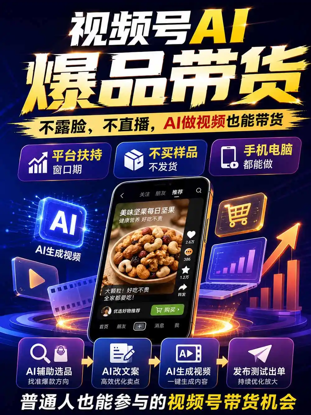 图片[2]-2026视频号AI爆品带货训练营-9月开课｜不露脸不直播，AI做视频发视频号，有人下单，你赚佣金，轻松单日佣金1000+-免费项目网