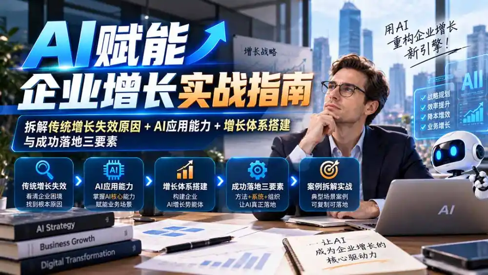 【无水印】AI赋能企业增长实战指南：拆解传统增长失效原因+AI应用能力+增长体系搭建与成功落地三要素-免费项目网