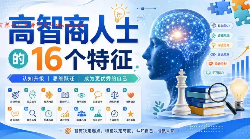 付费文章:高智商人士的16个特征