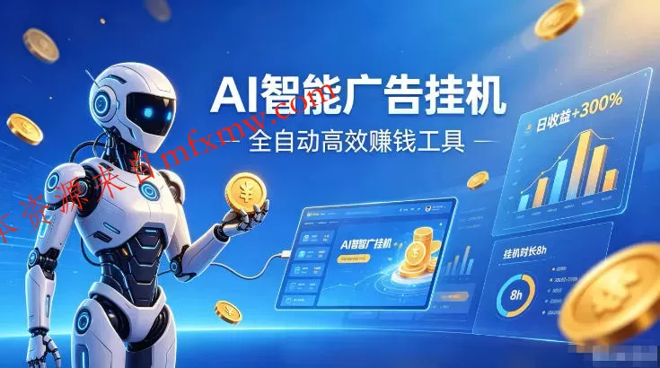 AI智能广告挂G，在家自动賺收益，全程无需人工操作、不用直播、不用拉人【揭秘】