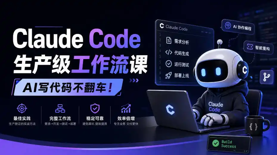 Claude Code生产级工作流课,AI写代码不翻车!【原创双语字幕】-免费项目网