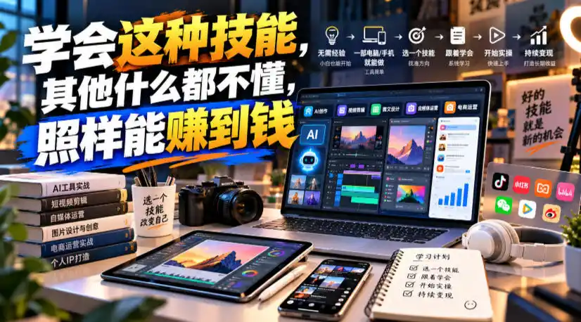 某公众号付费文章:学会这种技能,其他什么都不懂,照样能賺到钱-免费项目网