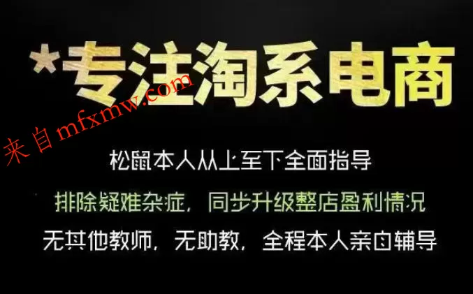 松鼠会电商VIP课程，从基础布局到高阶优化，助你掌握淘宝运营逻辑，提升店铺流量与转化（更新0703）