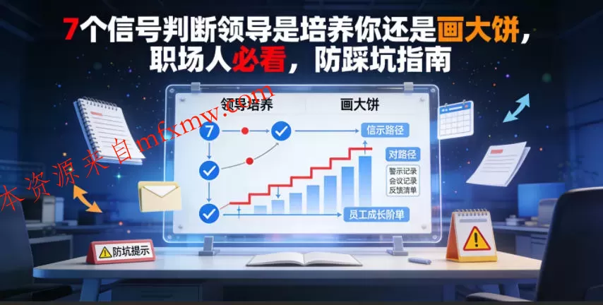 付费文章:7个信号判断领导是培养你还是画大饼,职场人必看,防踩坑指南