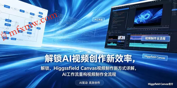 解锁AI视频创作新效率，Higgsfield Canvas视频制作新方式详解，AI工作流重构视频制作全流程