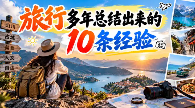 付费文章：旅行多年总结出来的10条经验-免费项目网