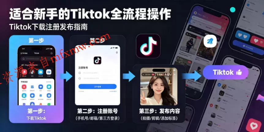 Tiktok下载注册发布，适合新手的Tiktok全流程操作