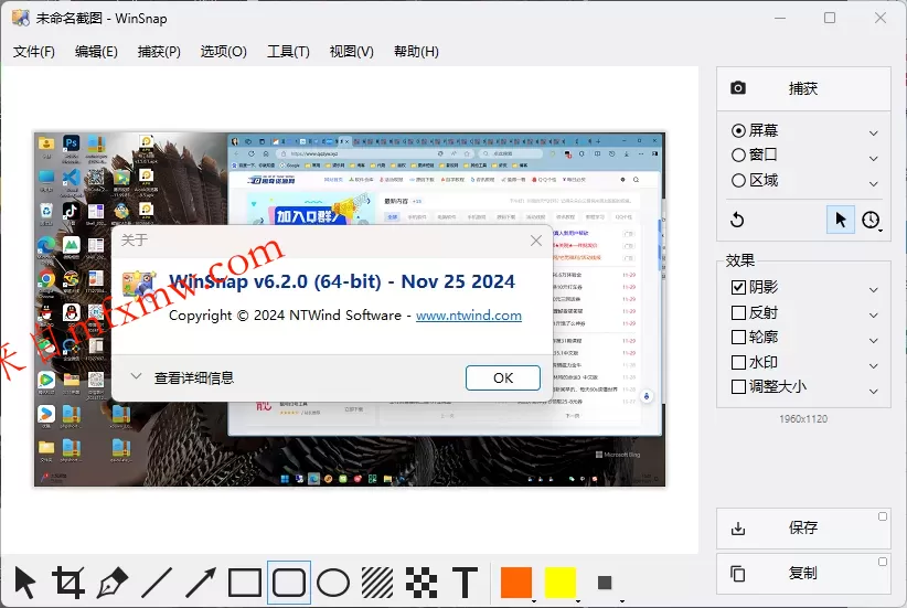 截图神器 WinSnap v6.2.4.0绿色版