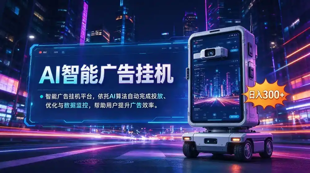 AI 智能广告挂机｜AI 自动运行，轻松托管广告任务-免费项目网