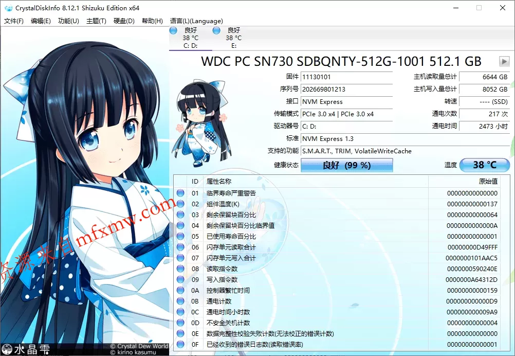 CrystalDiskInfo v9.9.2绿色版