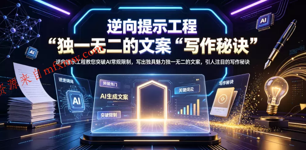 逆向提示工程教您突破AI常规限制,写出独具魅力独一无二的文案,引人注目的写作秘诀【原创双语字幕】