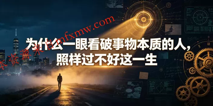付费文章:为什么一眼看破事物本质的人,照样过不好这一生