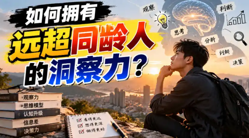 付费文章:如何拥有远超同龄人的洞察力?-免费项目网