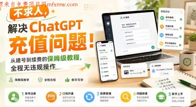 不求人,解决ChatGPT充值问题!从建号到续费的保姆级教程,全程无违规操作